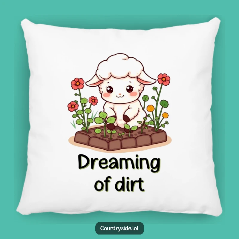 Funny Kawaii Sheep Pillow: Cozy Garden Comfort, Perfect Accent Gift!