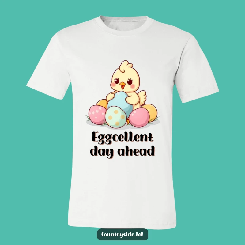 Funny Kawaii Chicken T-Shirt - Adorable Egg Collector Tee for Humorous Gifts