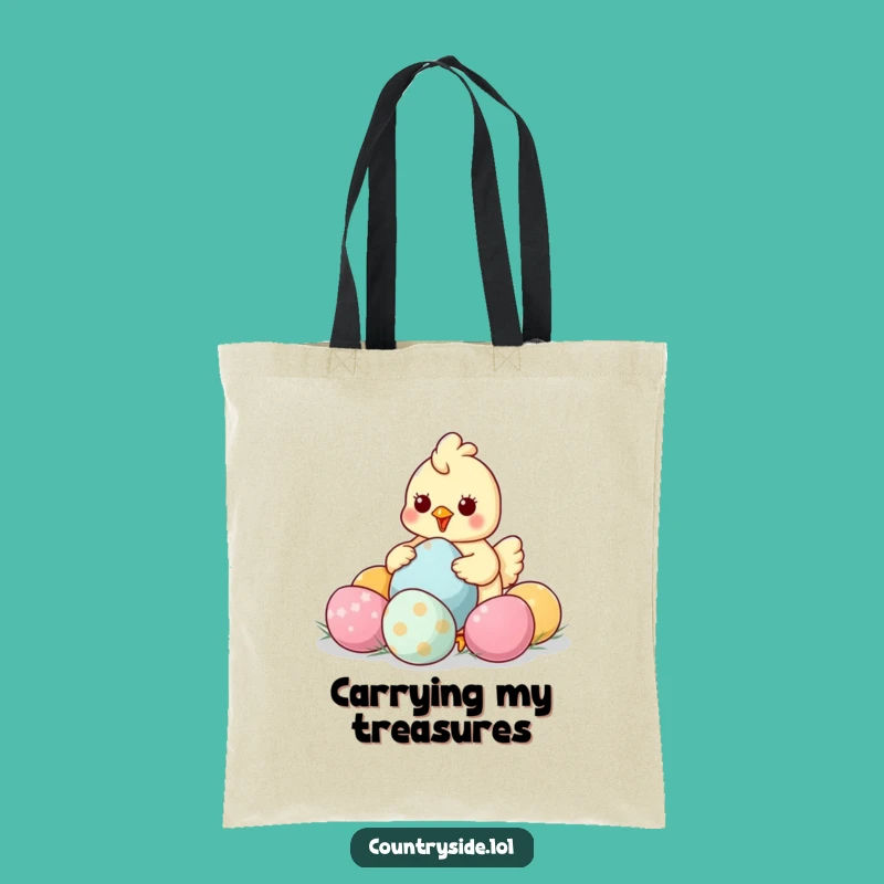 Funny Kawaii Chicken Tote Bag - Humorous Egg Collector Accessory for Stylish Gifts